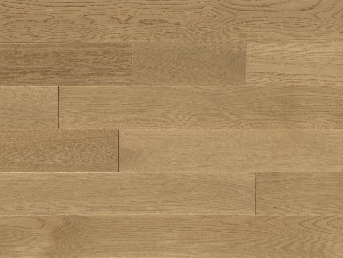 Virtually knot free wide plank engineered hardwood floors in White Oak ...